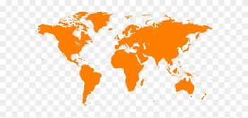 World Map Clip Art Free - World Map In Orange