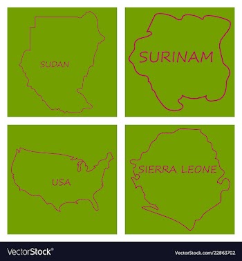 World map-countries in color on white background vector image