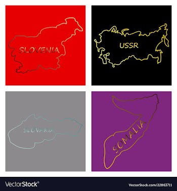 World map-countries in color on white background vector image