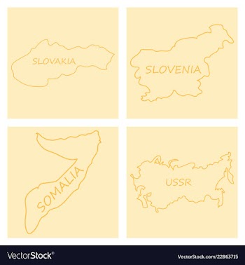 World map-countries in color on white background vector image