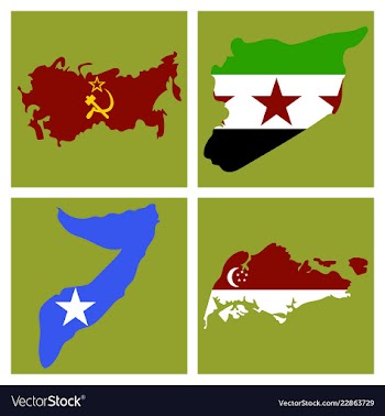 World map-countries in color on white background vector image