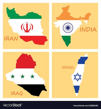 World map-countries in color on white background vector image