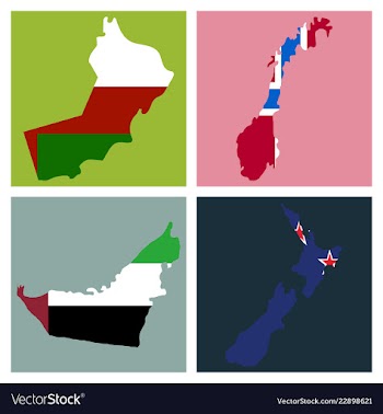 World map-countries in color on white background vector image