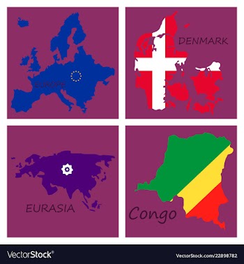 World map-countries in color on white background vector image
