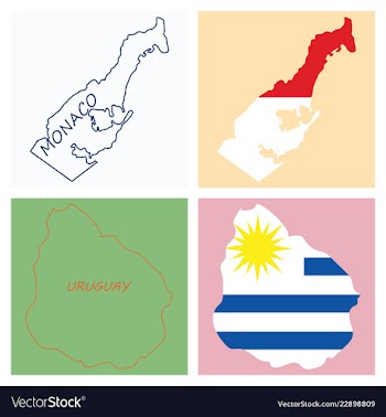 World map-countries in color on white background vector image