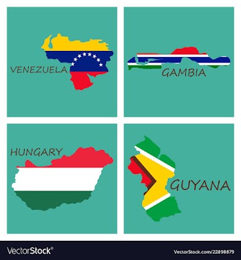 World map-countries in color on white background vector image