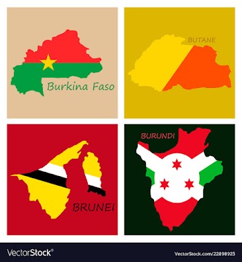 World map-countries in color on white background vector image