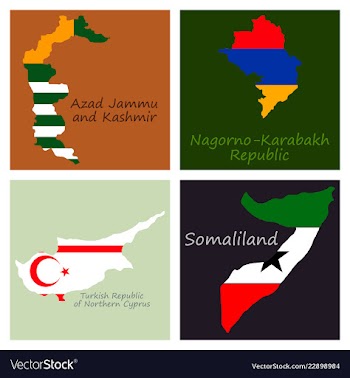 World map-countries in color on white background vector image