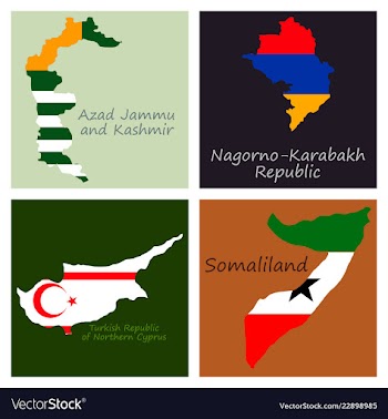 World map-countries in color on white background vector image