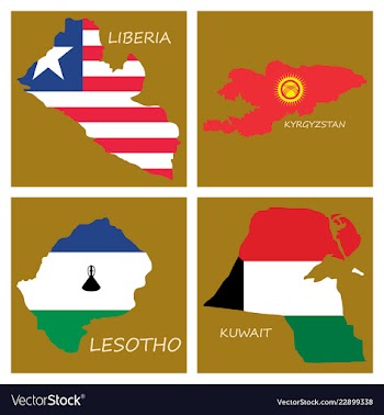 World map-countries in color on white background vector image