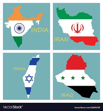 World map-countries in color on white background vector image