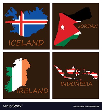 World map-countries in color on white background vector image