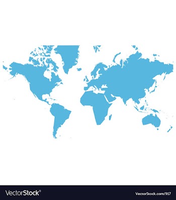 World map flat vector image