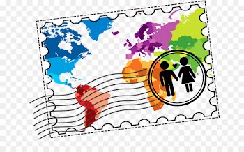 World map Globe Vector graphics - bbutter stamp 