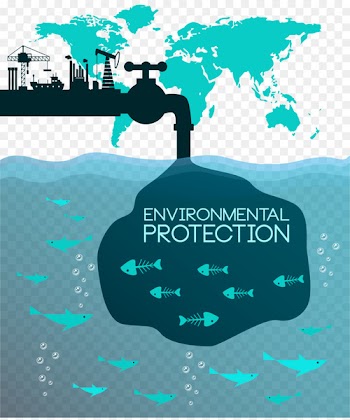 World map Wall decal - Faucets pollute the sea 