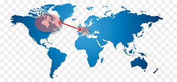 World map Wall decal Globe - world map 