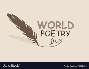world poetry day holiday concept
