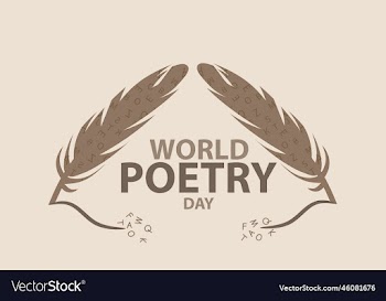 world poetry day holiday concept