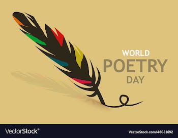 world poetry day holiday concept