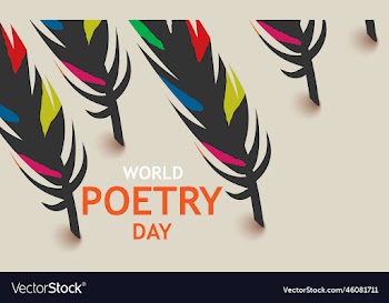 world poetry day holiday concept