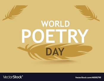 world poetry day holiday concept