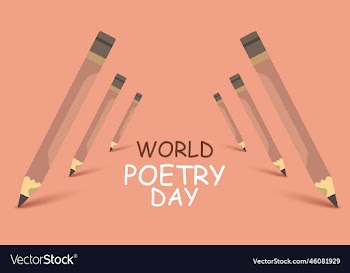 world poetry day holiday concept