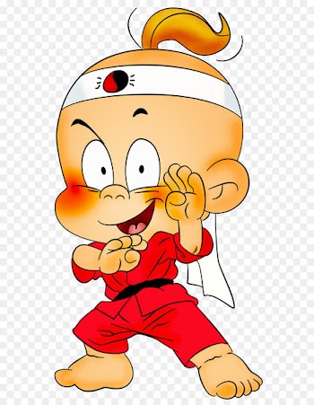 World's funniest joke Hindi Humour - Karate Boy Cartoon Free Clipart 
