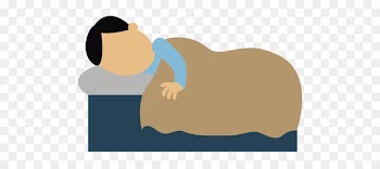 World Sleep Day Back pain Atypical Hemolytic Uremic Syndrome Disease - Cartoon Sleeping Man 