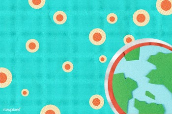World vs coronavirus paper craft background | Free  illustration - 2316043