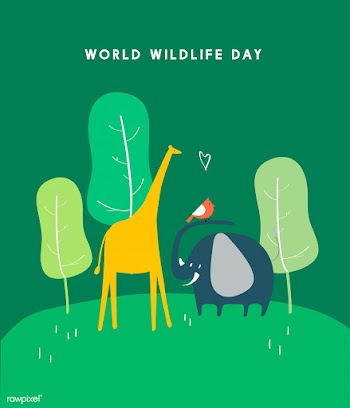 World wildlife day concept illustration | Free stock vector - 457353