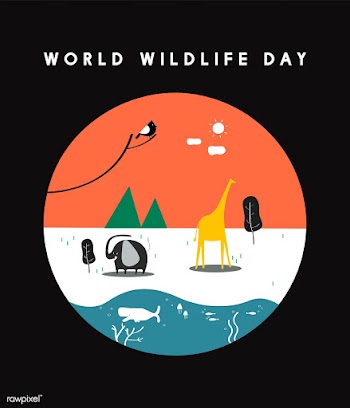 World wildlife day concept illustration | Free stock vector - 457356