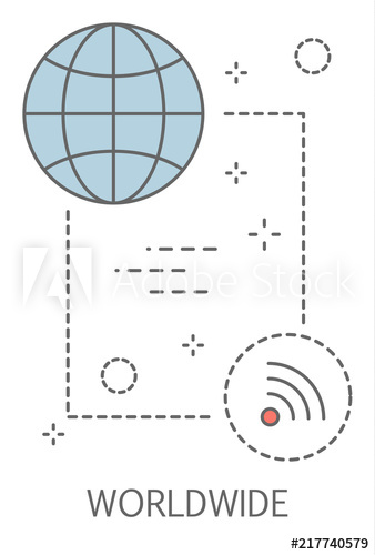 Worldwide concept illustration