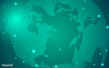 Worldwide connection green background illustr.. | Free stock vector - 516724