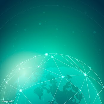 Worldwide connection green background illustr.. | Free stock vector - 516741