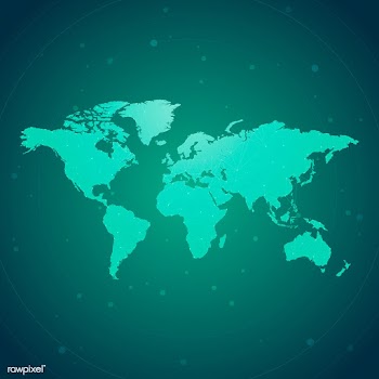 Worldwide connection green background illustr.. | Free stock vector - 516764