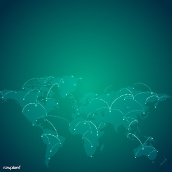 Worldwide connection green background illustr.. | Free stock vector - 516767