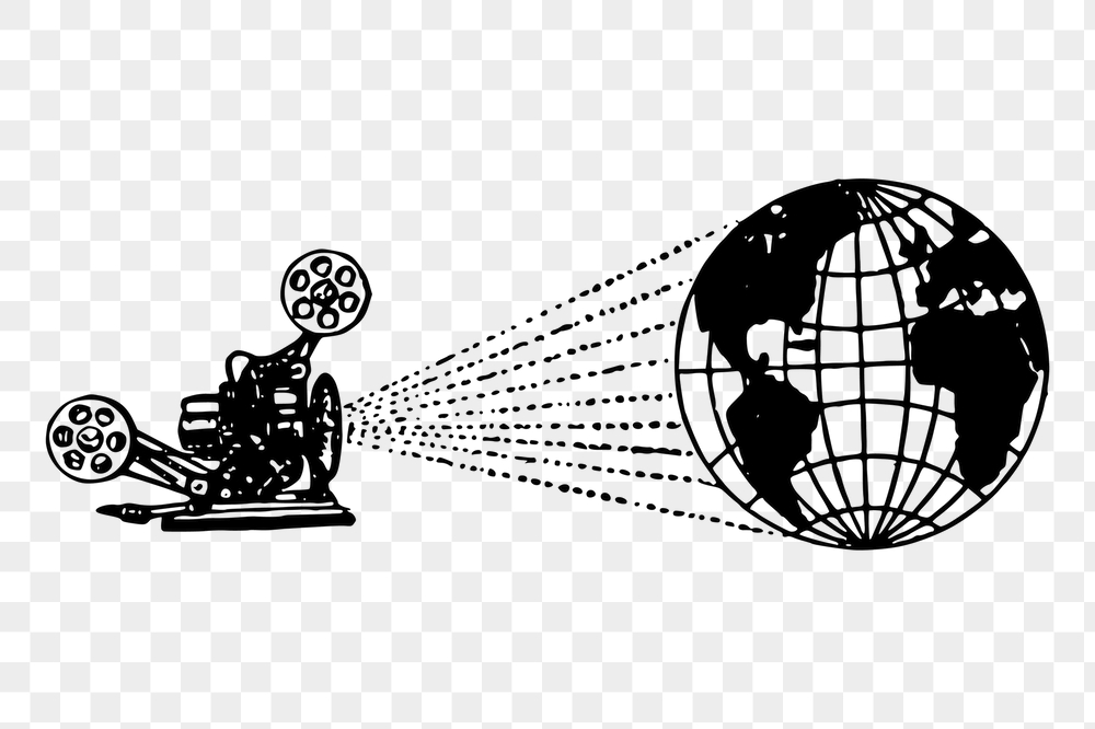 Worldwide media png sticker, vintage | Free PNG - rawpixel