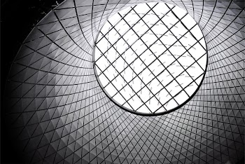 Worm's Eye of White and Black Inside Basket