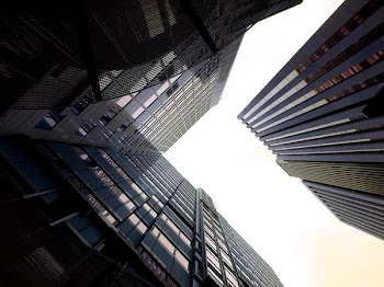 Worm's Eye View of Buildings
