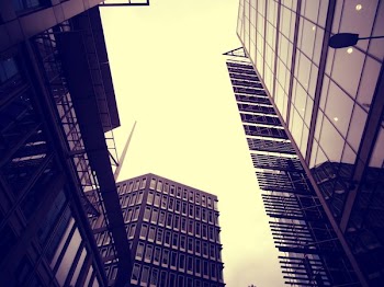 Worm's Eye View of High-rise Building