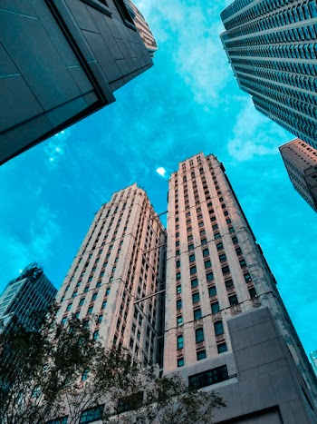 Worm's Eye View Of High Rise Buildings