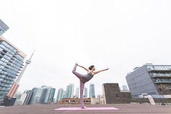 Worm's-eye View of Woman Doing Yoga