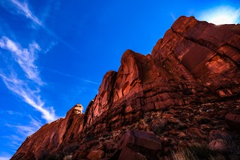 Worm's Eyeview Photo of Rock Formation