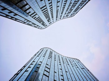worm's eye view of building