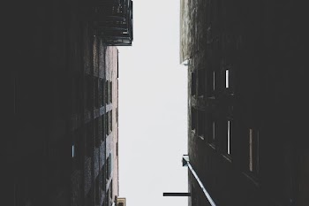 worm's eye view of two high rise buildings