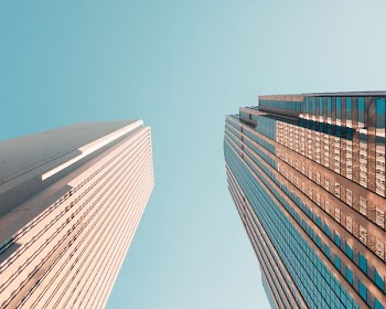 worm's eye view photography of buildings
