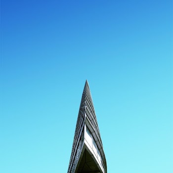 worm's-eye view photography of gray building
