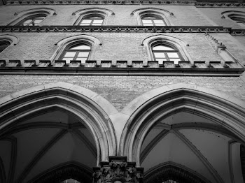 Worms Eye View of Concrete Building