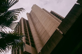 Worms-eye-view Photography of Brown Building