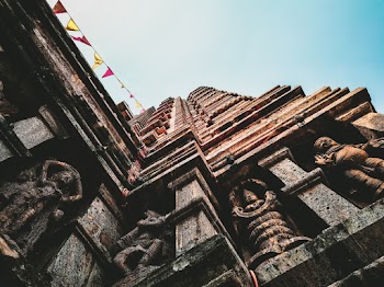 Worms-eye-view Photography of Brown Temple